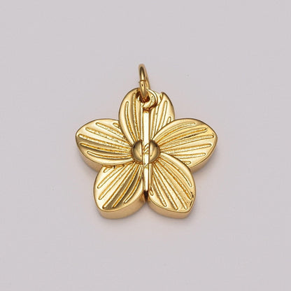 Flower Locket Charm Necklace Encouraging Word Pendant Necklace Engraved Jewelry M-834 - M-837