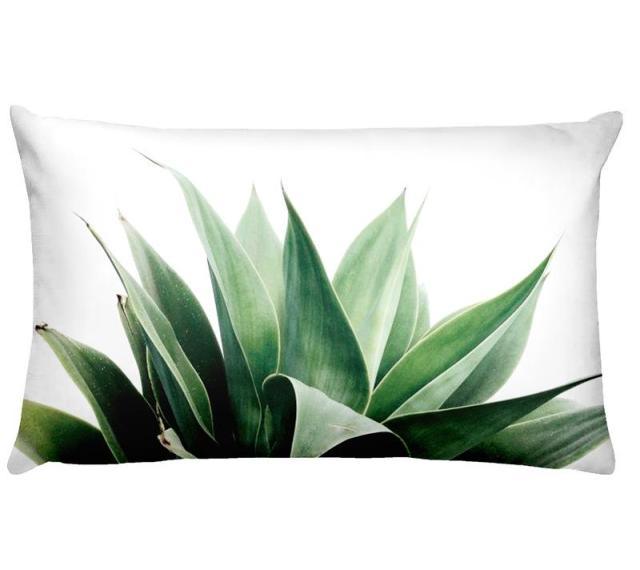 Flowers Birds Green Plants Printed Waist Pillowcase Home Pillow Decoration Tropical Green Texture Exotic Flower Cotton Linen Outdoor Pillow Cases Sofa Bed Throw Pillow 50x30CM