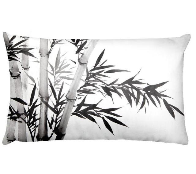 Flowers Birds Green Plants Printed Waist Pillowcase Home Pillow Decoration Tropical Green Texture Exotic Flower Cotton Linen Outdoor Pillow Cases Sofa Bed Throw Pillow 50x30CM