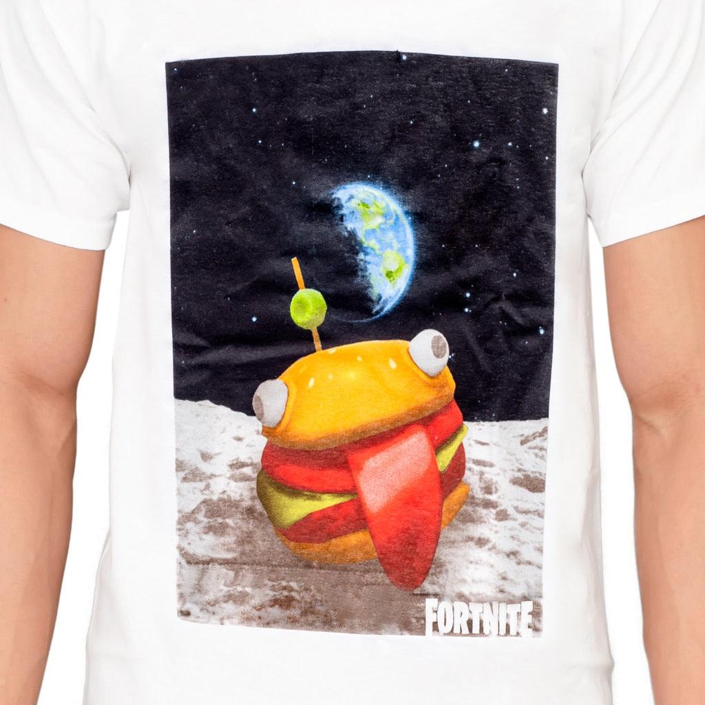 Fortnite Durrr Burger Space Adult White T-shirt