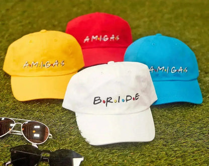 FRIENDS Bachelorette Hats - Bride &amp; Amigas Party Caps | Femstylo
