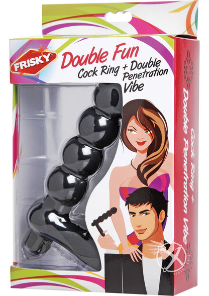 Frisky Ring With Double Penetration Vibrator