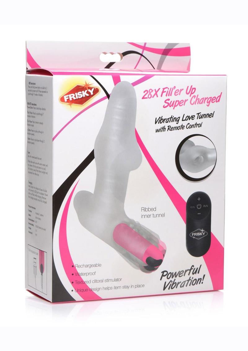 Frisky 28X Filler Up Super Charged Vibrating Love Tunnel with Remote
