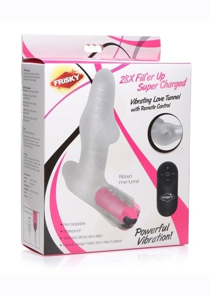 Frisky 28X Filler Up Super Charged Vibrating Love Tunnel with Remote