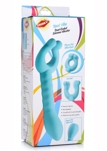 Frisky Yass Vibe Dual Ended Silicone Rechargeable Vibrator