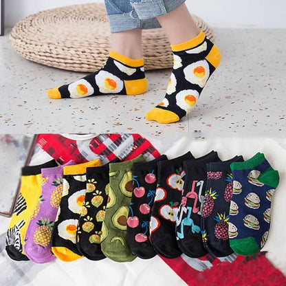 Fruits Printed Harajuku Socks