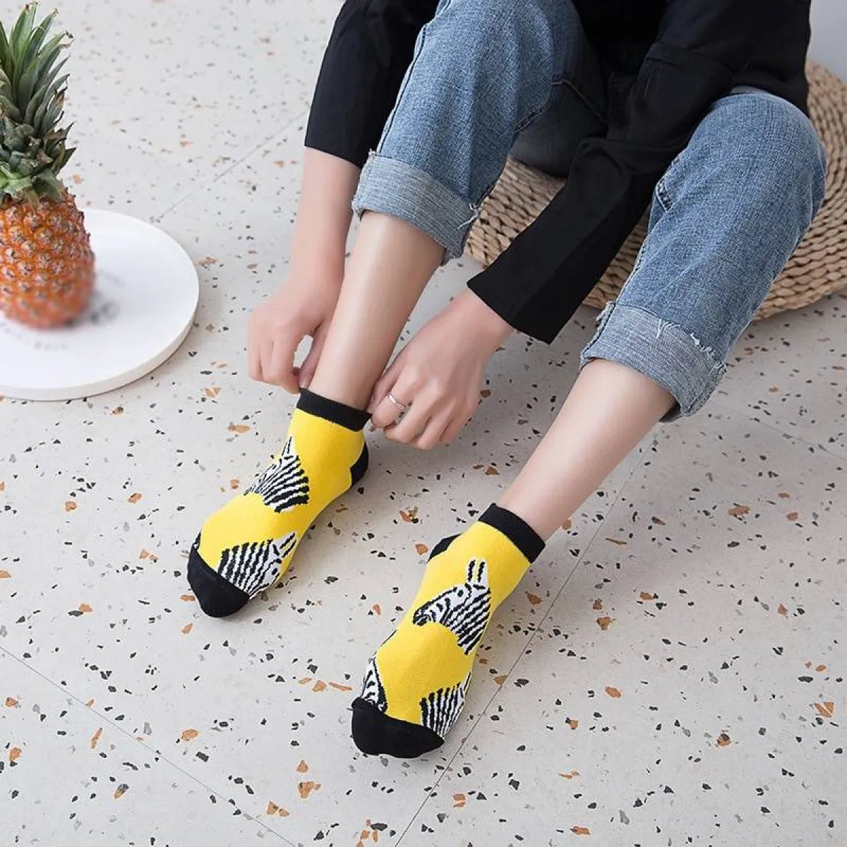 Fruits Printed Harajuku Socks