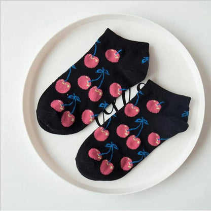 Fruits Printed Harajuku Socks