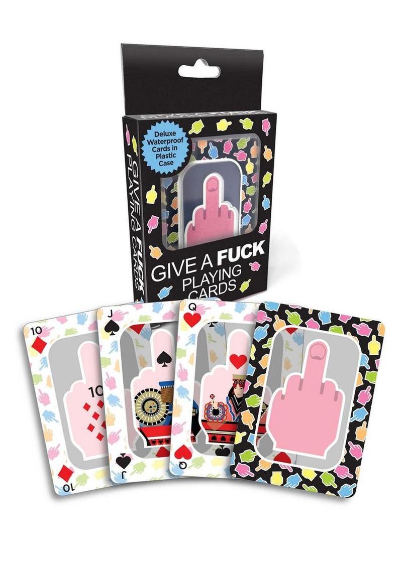 Give A Fuck Waterproof Playing Cards Deluxe Set in Plastic Case