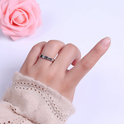 Fuck You Ring statement women ring FU f*ck Silver Band Ring O-2074