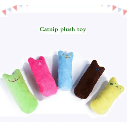 Funny Colorful Teeth Grinding Catnip Toys Cute Kitten Chewing Toy Stuffed Toys For Pets Soft Cat Toys