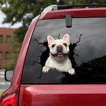 Funny Dog Head In The Crack Vinyl Car Funny Dog Head In The Crack Vinyl Car Stickers Decals Motorcycle Accessories Car-window Decorative Goods Broken Glass Sticker Car Stickers Decals Motorcycle Accessories Car-window Decorative Goods Pvc Car Sticker