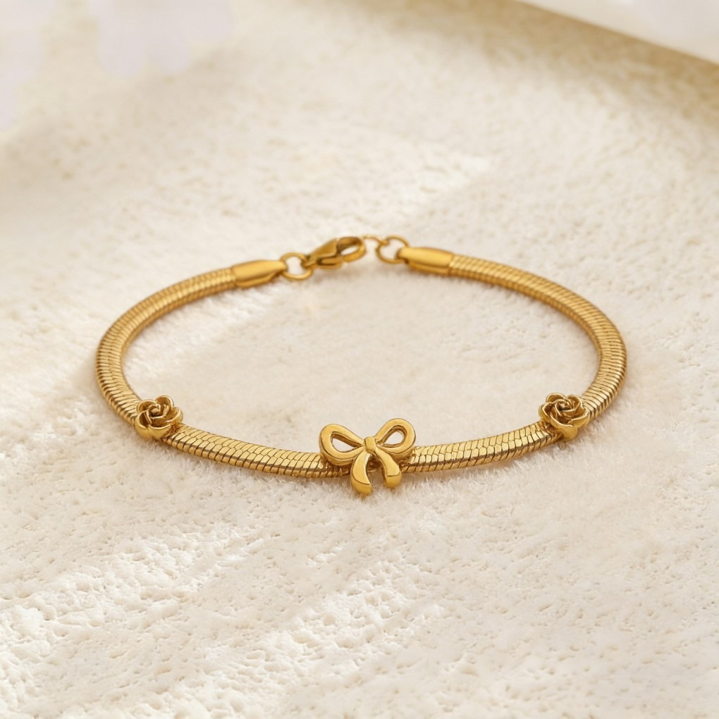 Trendy Snake Chain &amp; Blade Bracelet Set