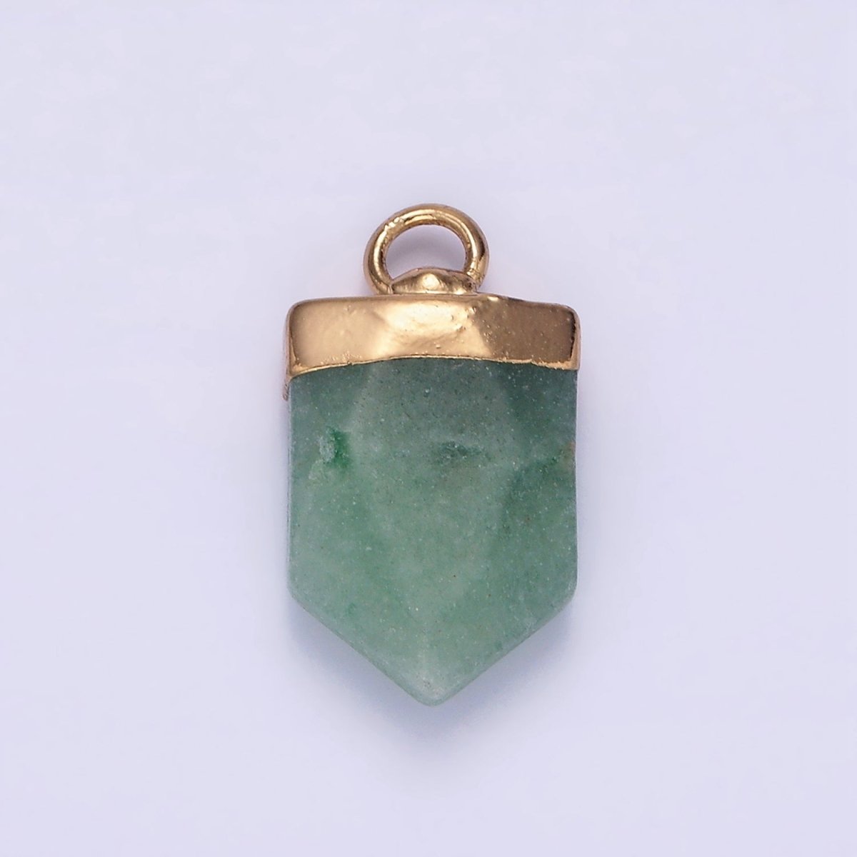 Gemstone Pointed Pendant Stone Crystal, Amethyst, Quartz, Labradorite, Amazonite, Teal Gold Plated N1728 N1729 N1730 N1731 N1732