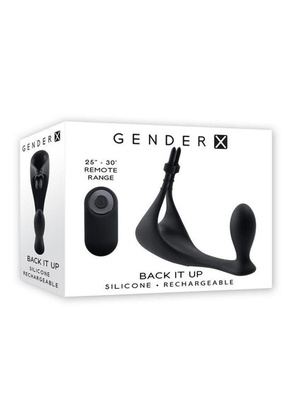 Gender X Back It Up Silicone Vibrating Butt Plug