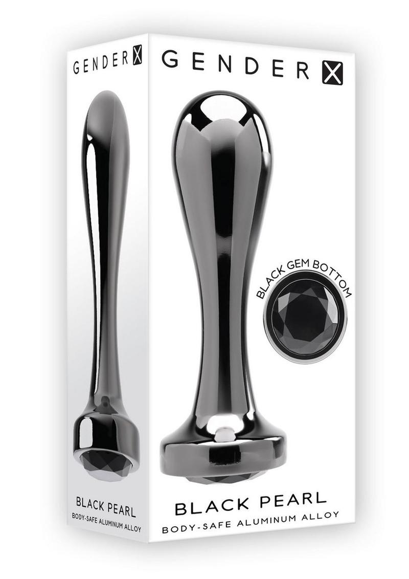 Gender X Black Pearl Aluminum Alloy Anal Plug
