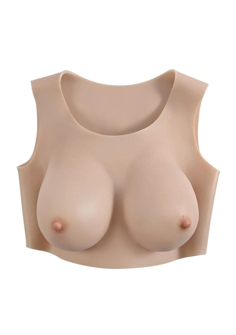 Gender X Undergarments Plate D-Cup – Breastplate in Chocolate