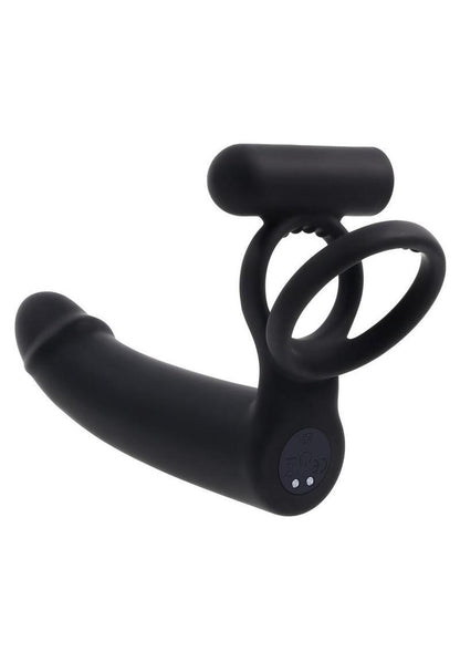 GenderX Full Swing Vibrating Dildo With Dual Cock Ring