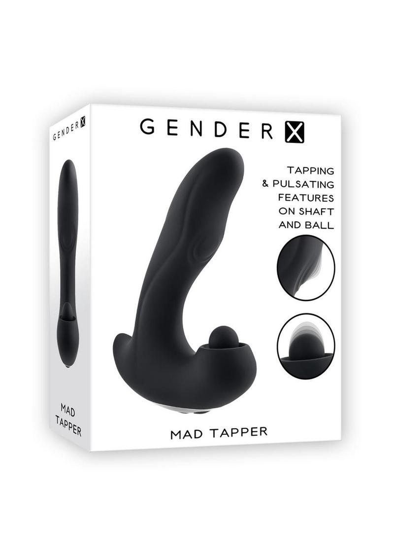 Gender X Mad Tapper Rechargeable Silicone Vibrator with Tapping