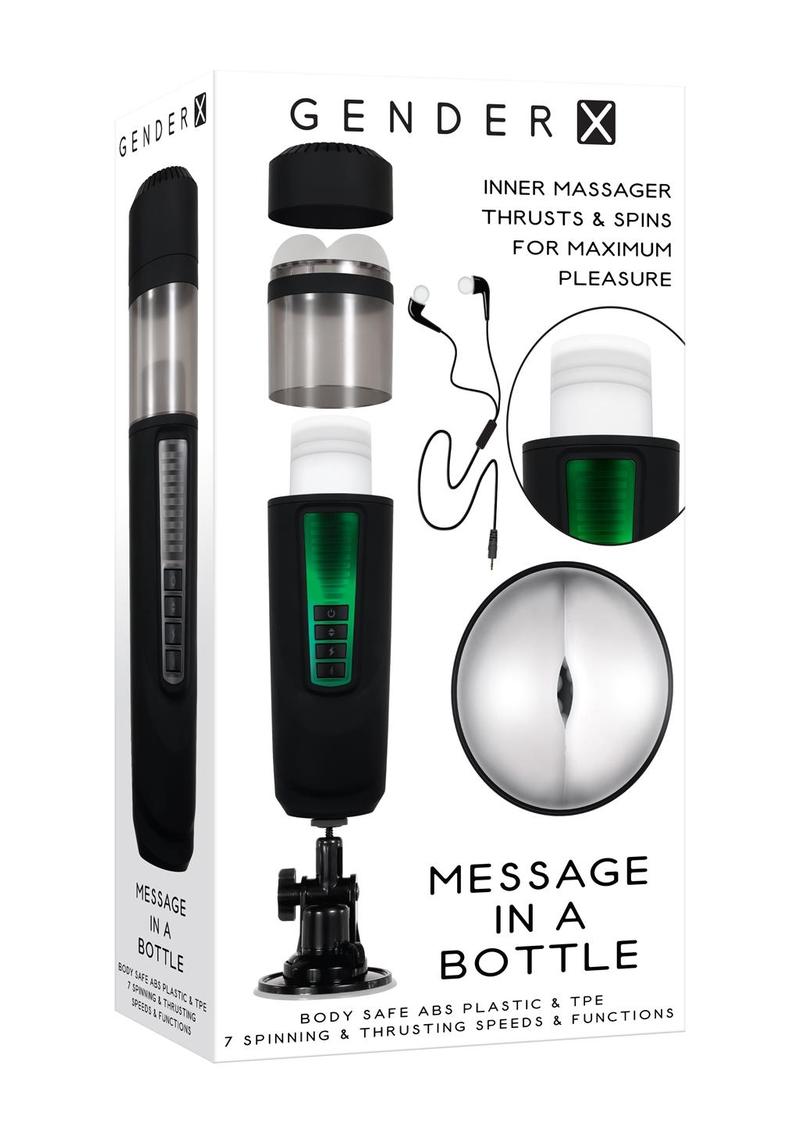 Gender X Message in a Bottle Thrusting and Spinning Stroker