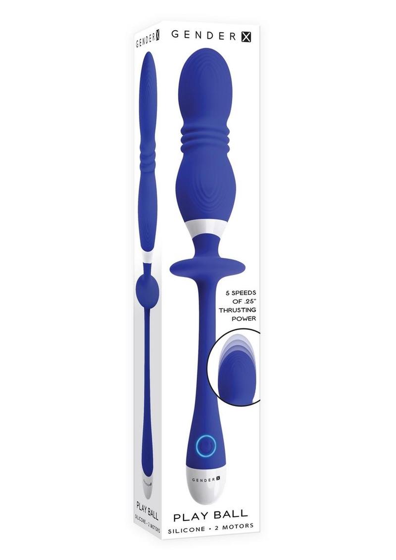 Gender X Play Ball Rechargeable Thrusting Probe Vibrators
