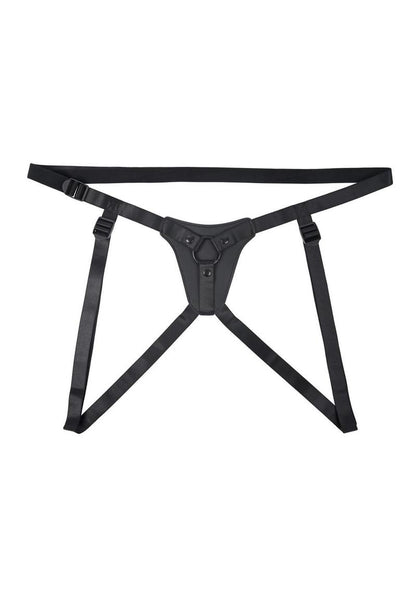 GenderX Pleasure Harness Adjustable Leather Strap-On
