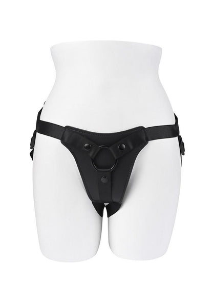 GenderX Pleasure Harness Adjustable Leather Strap-On