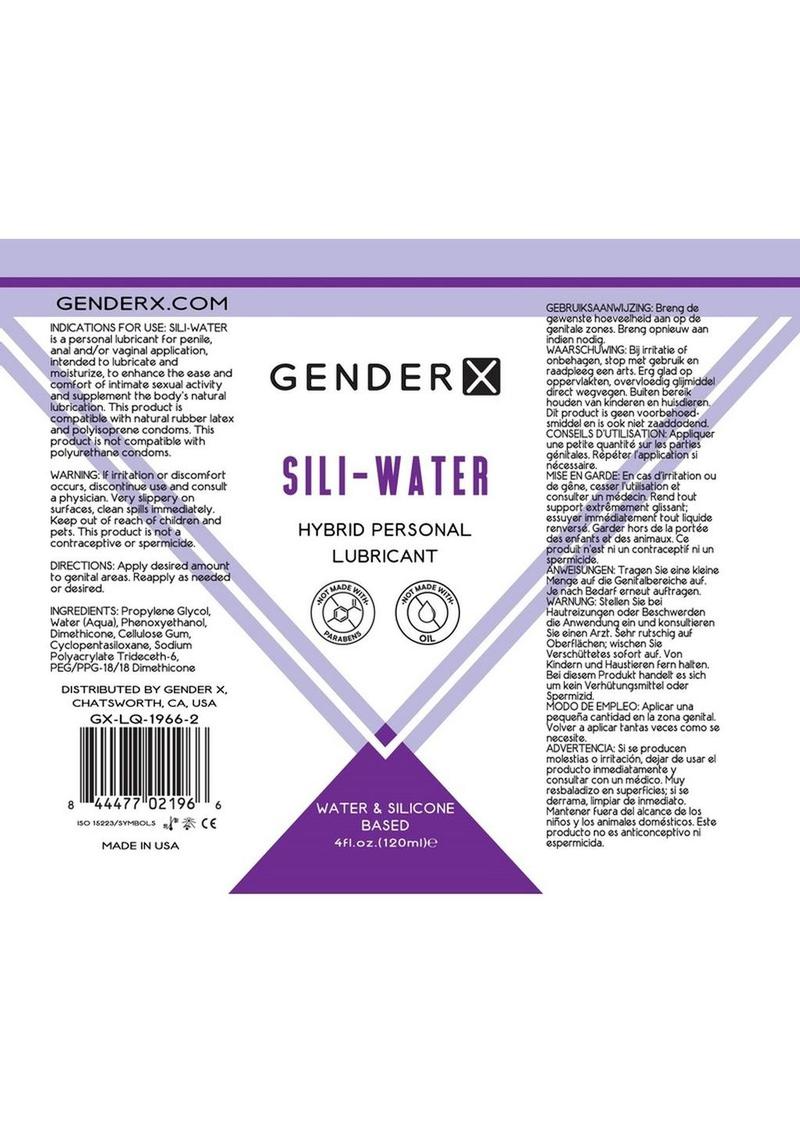 GenderX Sili Water Hybrid Personal Lubricant