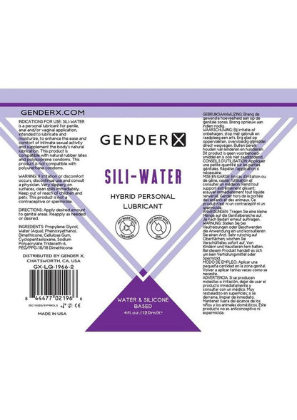 GenderX Sili Water Hybrid Personal Lubricant