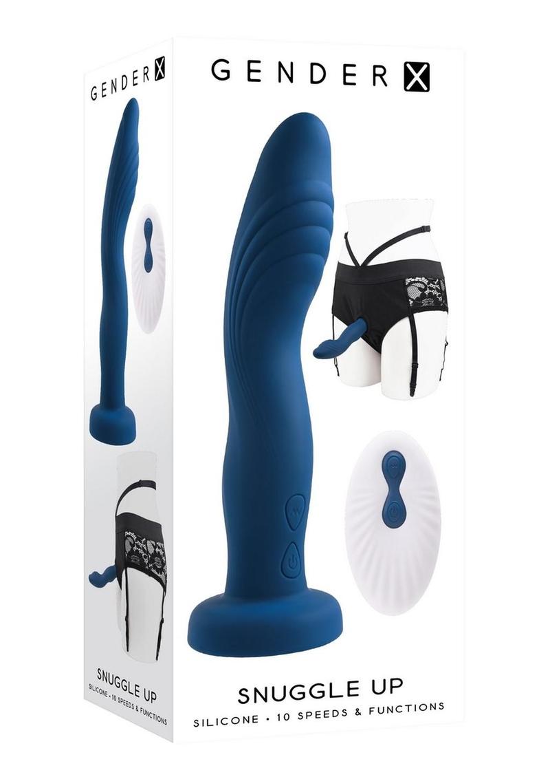 GenderX Snuggle Up Rechargeable Silicone Dual Vibrating Strap-On