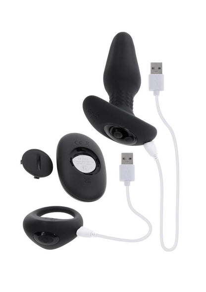 GenderX Teamwork Silicone Anal Plug with Remote