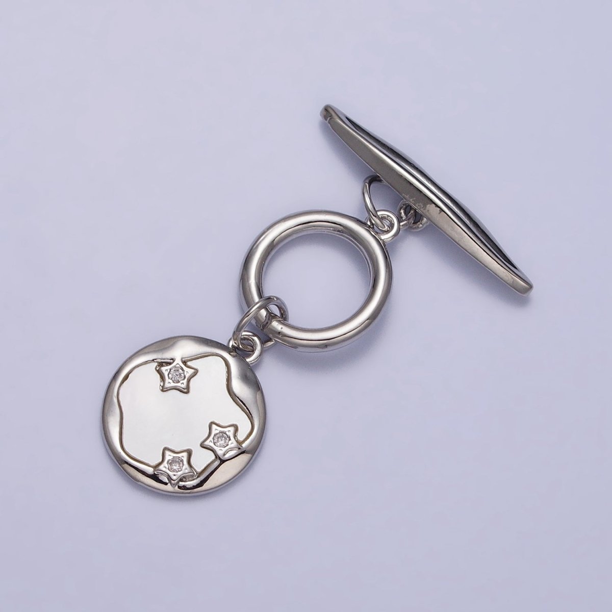 Geometric Bar Shell Pearl Stars Dangle Toggle Clasps Jewelry Closure Supply in Gold &amp; Silver | Z-060 Z-061