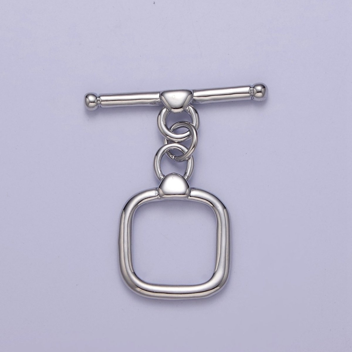 Geometric Square Toggle Clasp Connector, 24k Gold Filled Toggle Clasp, Jewelry End Clasp for Bracelet, Necklace Closure L-687 L-688 L-689