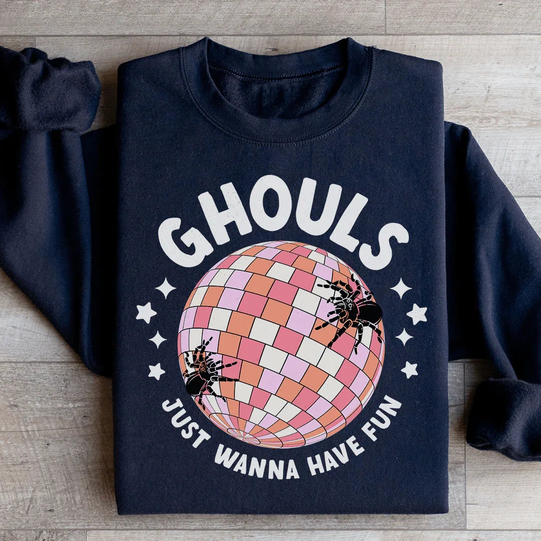 Ghouls Just Wanna Have Fun Retro Sweatshirt