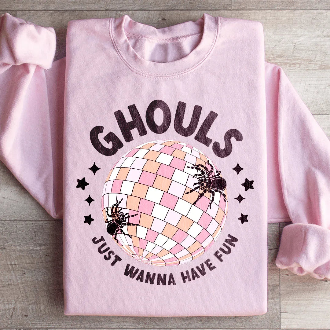 Ghouls Just Wanna Have Fun Retro Sweatshirt