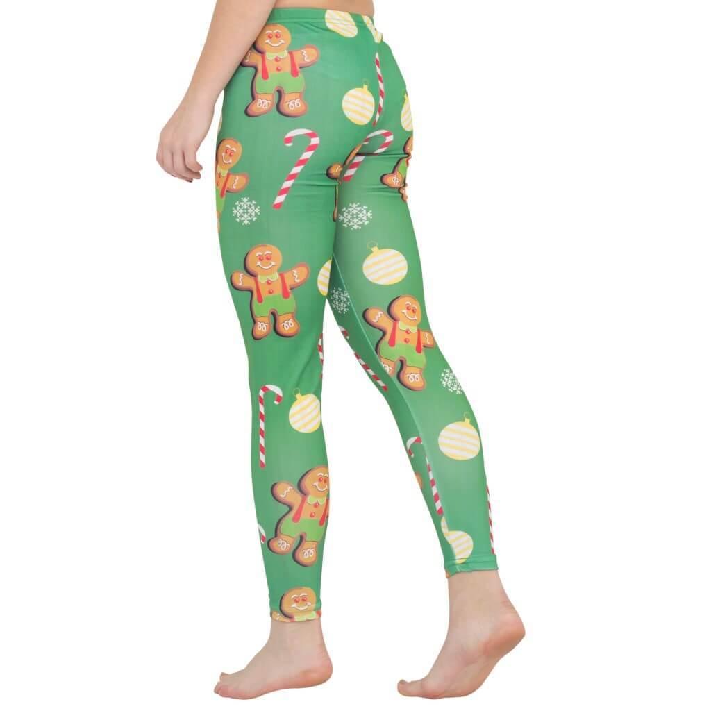 Gingerbread Adult Unisex All Over Ugly Christmas Leggings
