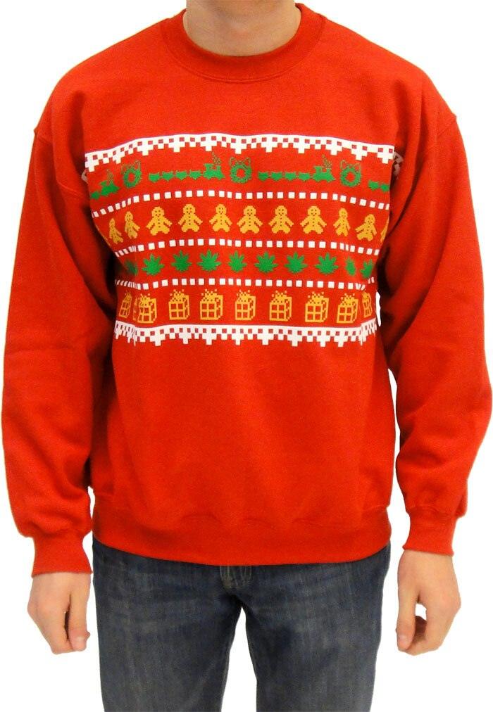 Gingerbread Weed Ugly Sweatshirt