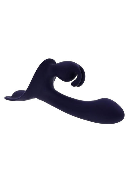 Giving Vibes Silicone Triple Stimulation Strap-On