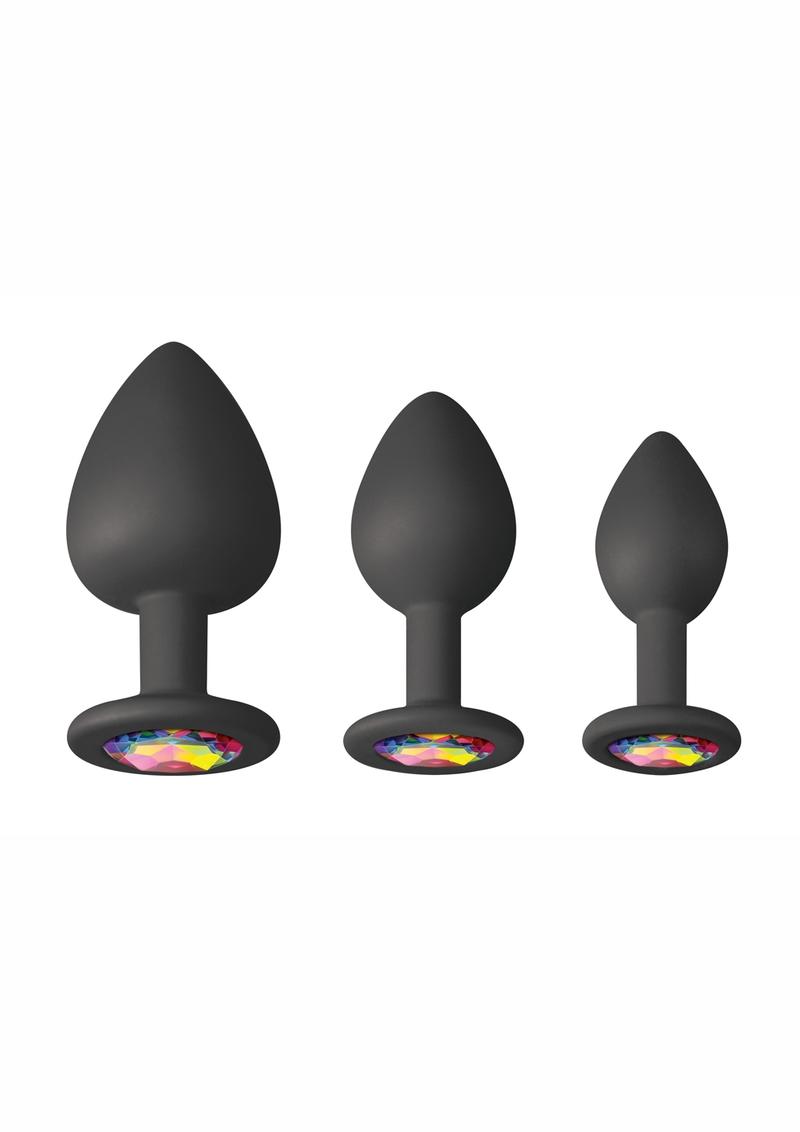 Glams Spades Trainer Kit 3pc Silicone Anal Plugs for Beginners