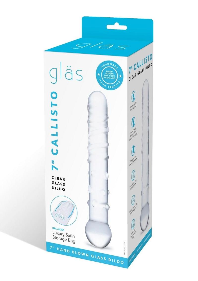 Gläs Callisto Clear Glass Dildo With Handcrafted Pleasure Toy