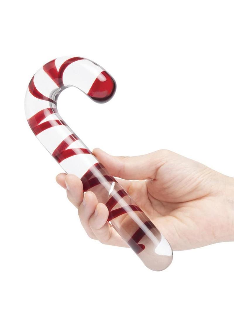 Glas Candy Cane Dream Glass Dildo