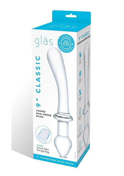 Glas Classic Curved Dual Ended Blown Glass Dildo