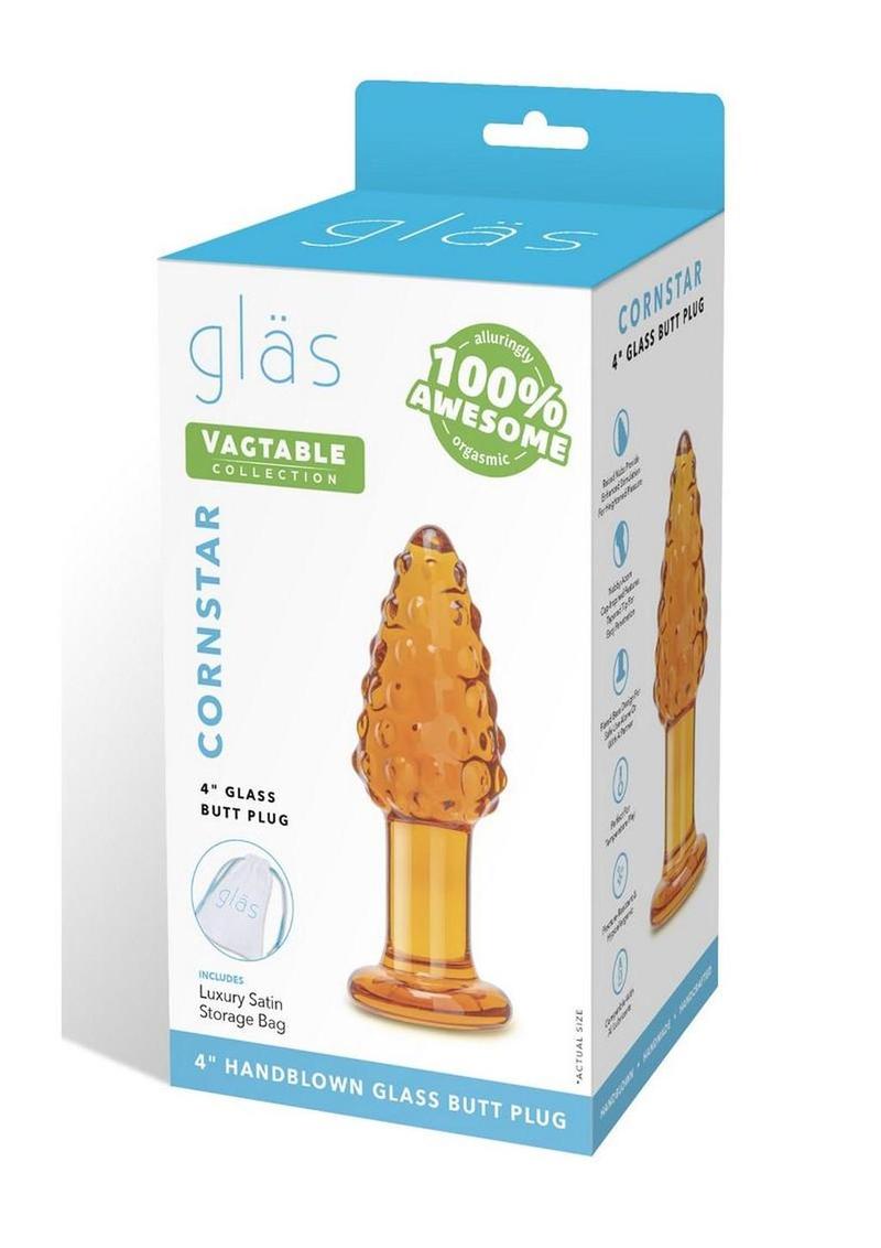 Gläs Cornstar 4 Inch Glass Butt Plug