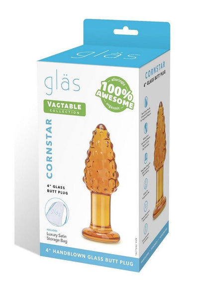 Gläs Cornstar 4 Inch Glass Butt Plug