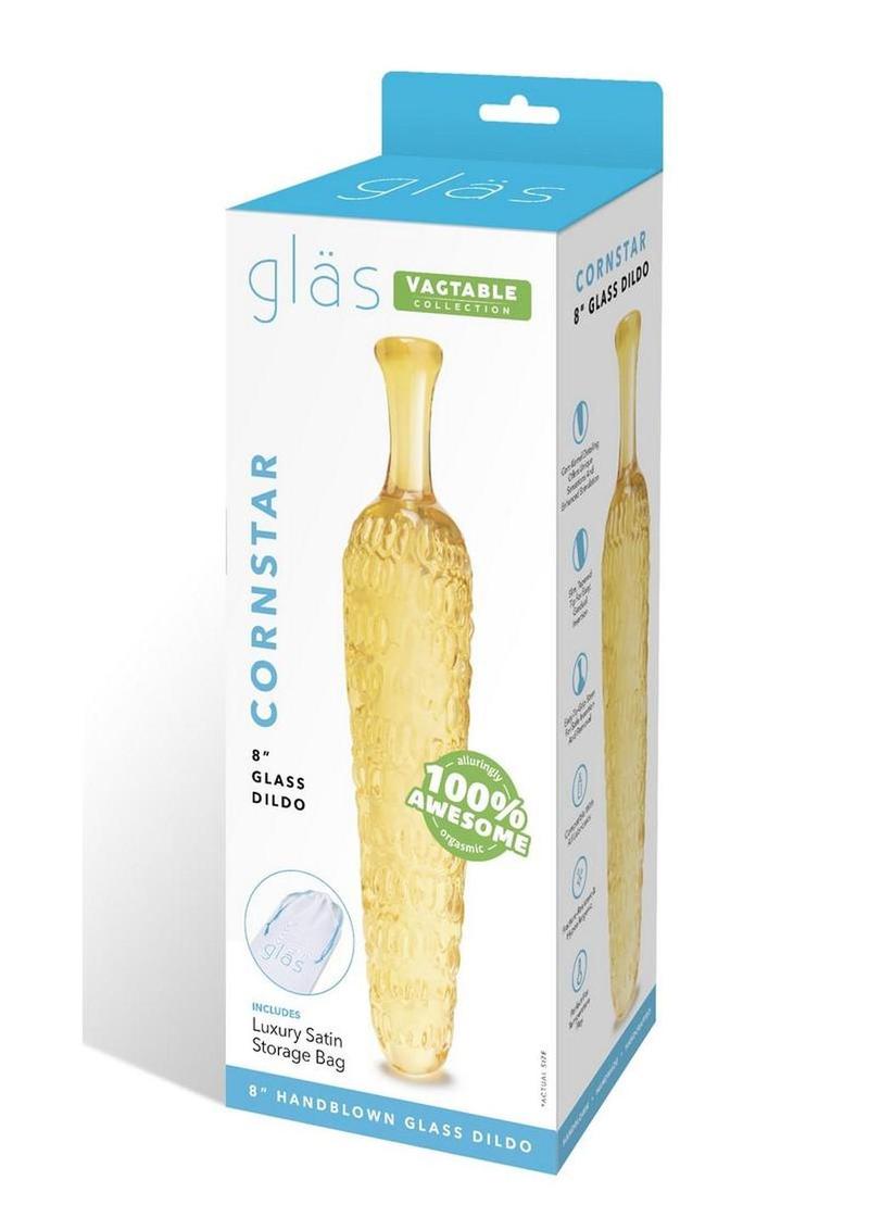 Gläs Cornstar 8 Inch Glass Dildo