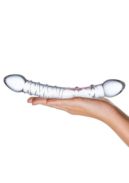 Glas Double Trouble Hand Blown Glass Dildo