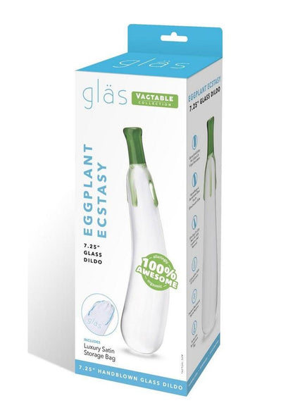 Glas Eggplant Ecstasy Glass Dildo
