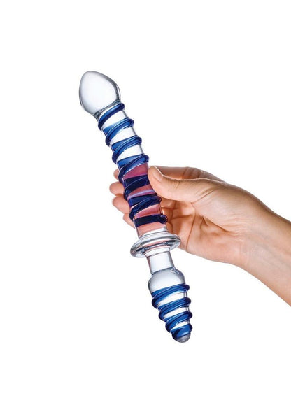Glas Mr. Swirly Double Blown Glass Butt Plug