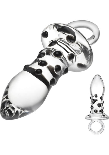 Gläs 5 Inch Pacifier Hand Blown Glass Butt Plug