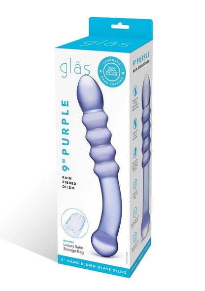 Glas Rain Ribbed With Handcrafted Luxury Glass Dildo Success